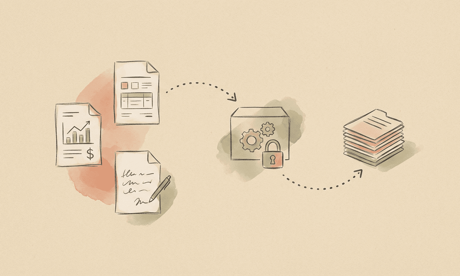 Sketch of multimodal document pipeline with OCR extraction and privacy controls